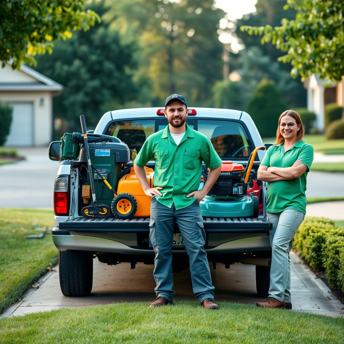 PinStripe Landscaping crew ready to provide lawn care in Atlanta, GA